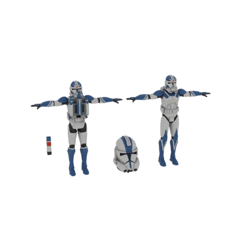 Clone Trooper Commander Cody 3D Model