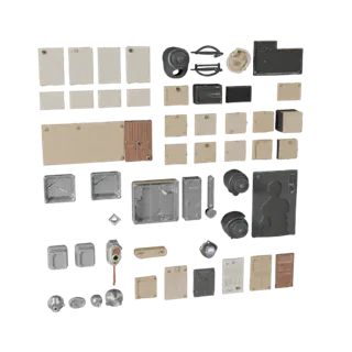Workshop Street Clutter 3D Asset for Layered Builds