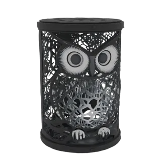 3D Model Owl Projector Lamp with Laser Perforation