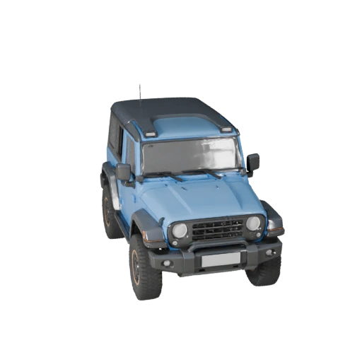 Modelo 3D de SUV Estilo Jeep para Unity - Asset de Jogo Low Poly (Legacy)
