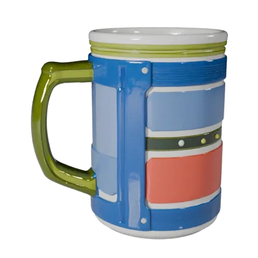 Modern Mug 3D model, three-quarter front view, Unity viewport, showing ceramic, recognizable everyday shapes.