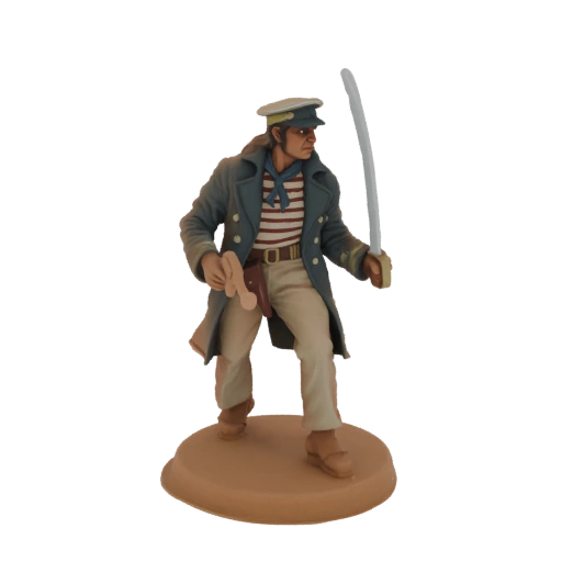 Naval Captain with Saber Miniature