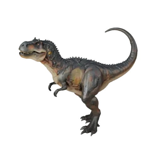 Modelo 3D Tyrannosaurus Rex, render de vida selvagem em vista lateral, asset de animal pronto para Blender com contrapeso da