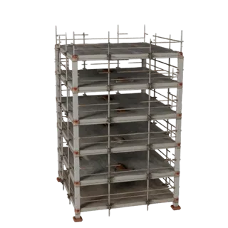 Site Safety Scaffold Tower 3D Asset for Kit Builds