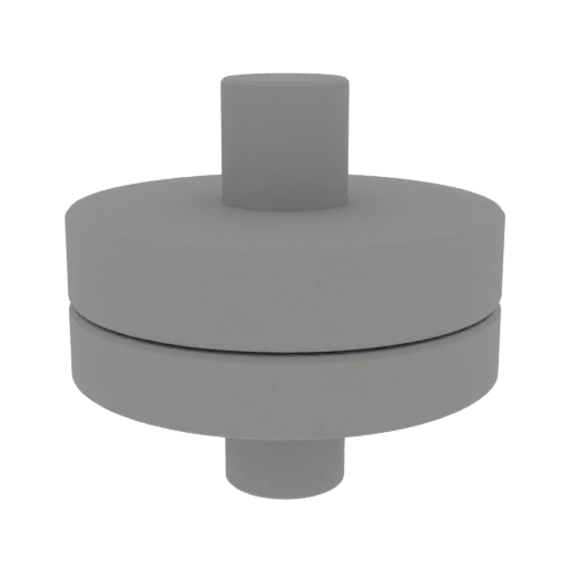 Cylindrical Knob with Flange