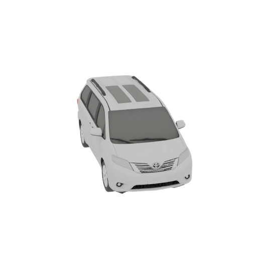 3D Model of 2012 Toyota Sienna Minivan