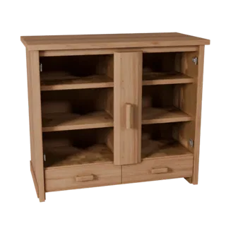 Realistic Floating Cabinet 3D Asset for Studio Use