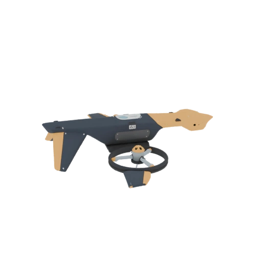 Futuristic Drone with Propeller Guard