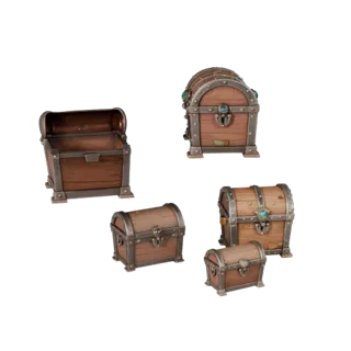Stylized Cursed Treasure Chest 3D Casual Game Asset