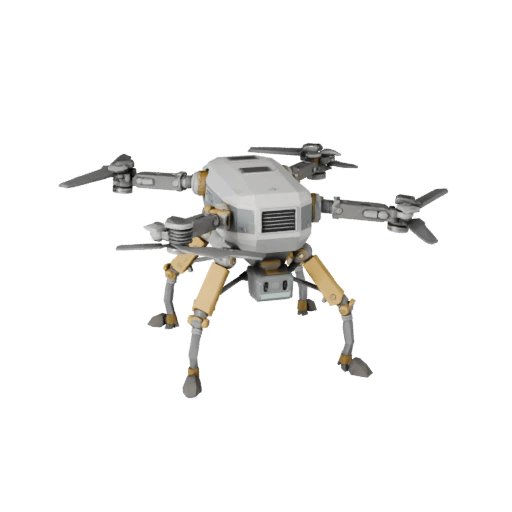 Crawler Lab Drone 3D Game Asset for Realtime Engines