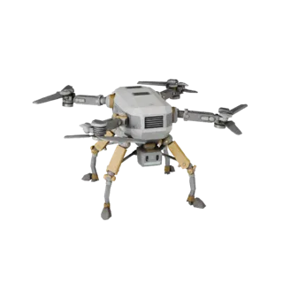 Crawler Lab Drone 3D Game Asset for Realtime Engines