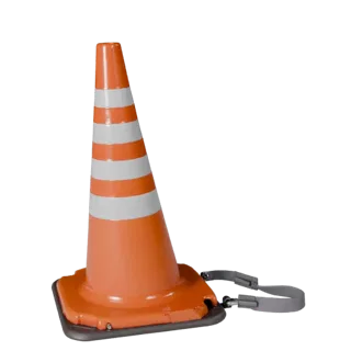 Stylized Emergency Safety Cone 3D Casual Game Asset