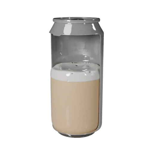Asset 3D de Lata de Smoothie para Uso em Motor de Tempo Real