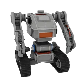 Crawler Service Robot 3D Print Asset for Hobby Use