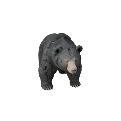 Modelo 3D de Oso Negro de Alto Poligonaje - Activo STL Detallado para Impresión