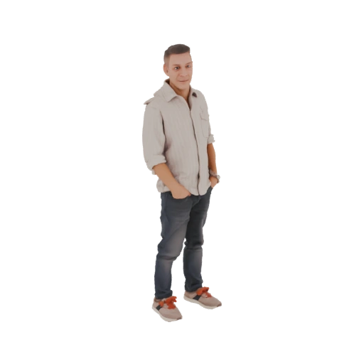 Casual Man Standing 3D Model