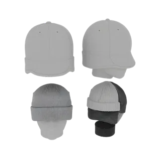 Printable Winter Hat STL 3D Asset for FDM Printers