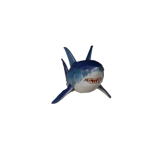 Modelo 3D de Tubarão-Branco, render de vida selvagem em vista lateral, asset de animal pronto para Blender com resposta de pe