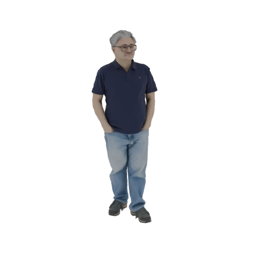 Man in Polo Shirt and Jeans