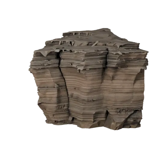 Modelo 3D de Alta Poligonalidad de Cornisa de Acantilado con Camino, render cinematográfico cercano de entorno, mostrando pie