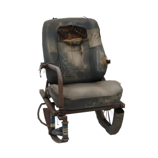 Worn and Patched Car Seat