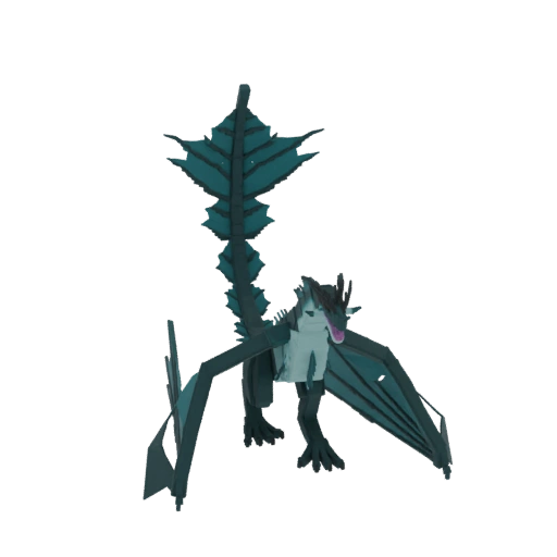 Aquatic Dragon 3D Model
