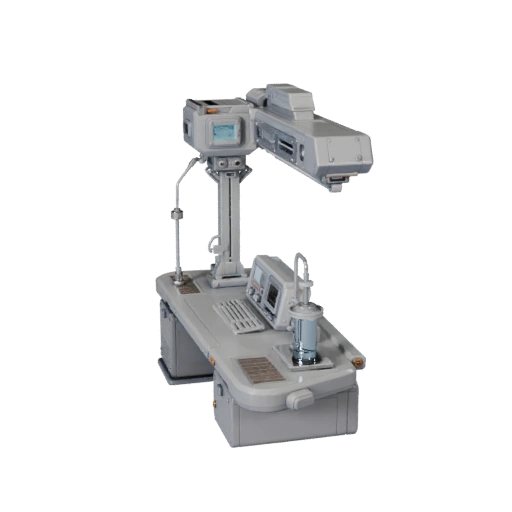 High Poly Futuristic Containment Pod 3D Hero Asset