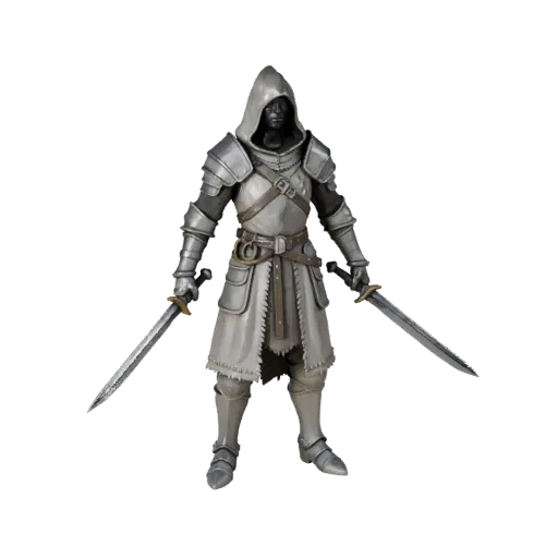 Medieval Rogue Character Model - Rigged