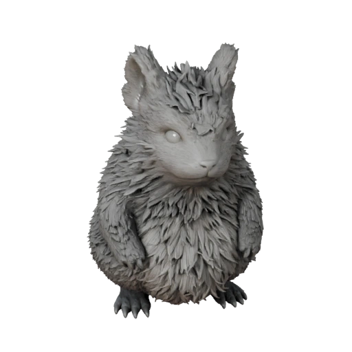 Высокополигональная 3D модель шиншиллы - Детальный STL ресурс для печати