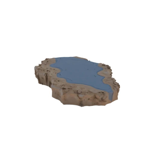 Rain Puddle Ground Set STL Water Features for 3D Resin Print