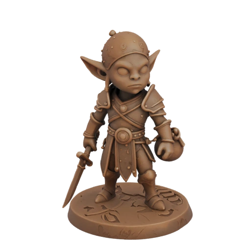 Miniatura STL de Duende Arqueiro de Fantasia - Enxame