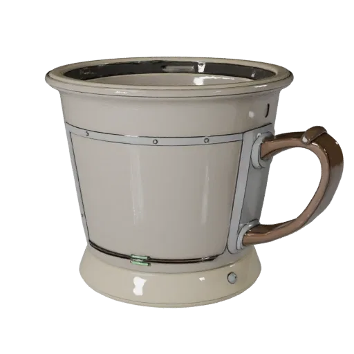 Minimal Mug Stylized 3D model, stylized isometric render, showing ceramic, recognizable everyday shapes.