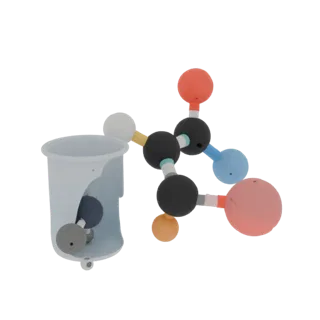 Protein Molecule Set 3D Study Asset for Classrooms