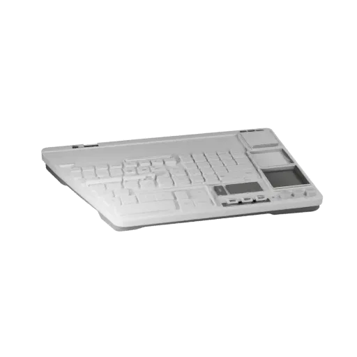 Minimal Keyboard Modular 3D model, isometric modular kit view, showing plastic, desk-scale silhouettes.