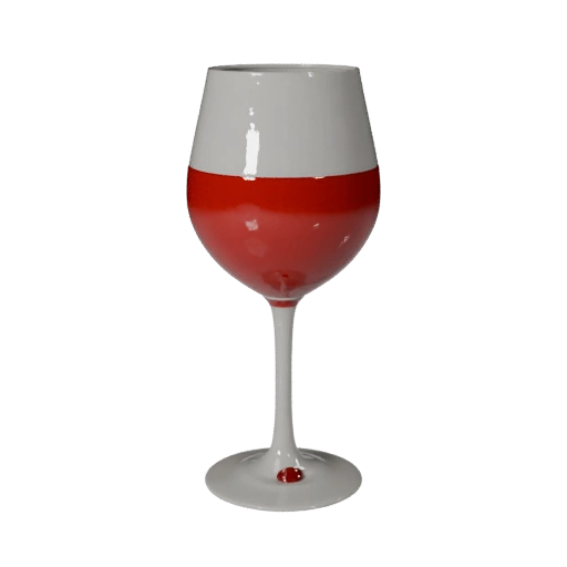 Modelo 3D de Taça de Vinho para Iluminação de Estúdio e Cinema