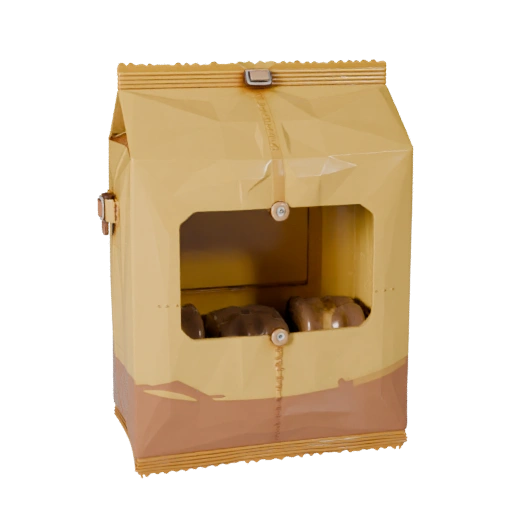 Printable Boxed Chip Bag STL 3D Asset for Printing