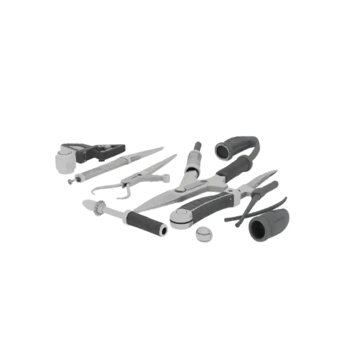 Diagnostic Scalpel Prop High Poly 3D model, close-up studio render, showing stainless steel, handheld tool scale.
