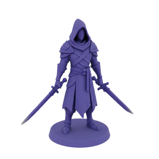 Dunkle Fantasie Dunkelelf Schurke Miniatur STL
