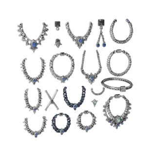 Luxury Necklace Set 3D Game Asset for Indie Levels