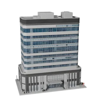 Commercial Office Complex 3D Model for Blender - Render Asset