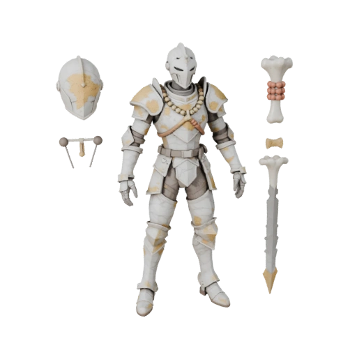 Modèle de personnage Chevalier Anime - Monté
