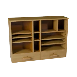Modular Floating Bookshelf 3D Asset for Kit Builds