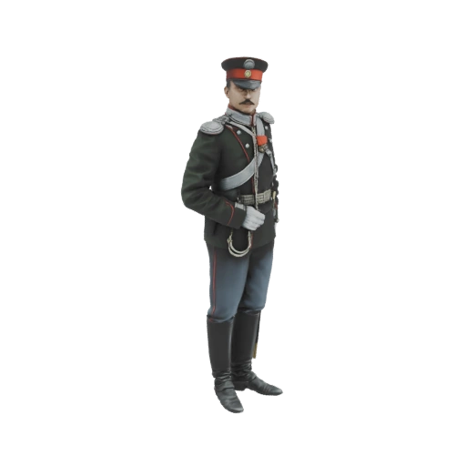 Russian Hussar Officer 19th Century