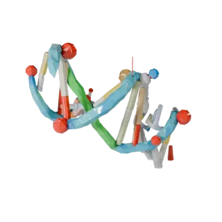 Protein DNA Helix 3D Game Asset for Realtime Engines