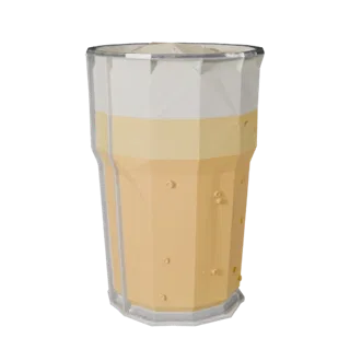 Cold Juice Glass 3D Game Asset for Realtime Engines