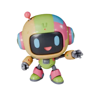 Stylized Cute Robot Mascot | Game Engine PBR Asset Pack
