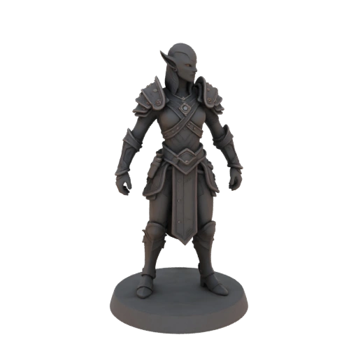 Miniature Tieffelin Guerrier Fantasy STL