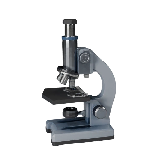 Biology Microscope 3D Asset for Game Engine Levels