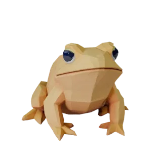 Low Poly Toad 3D Model - Unity Game Asset with FBX | Royalty-Free