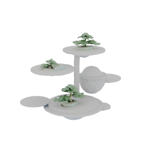Minimalist Floating City Bonsai Display